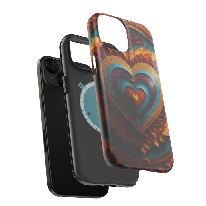 Vibrant Layered Heart - MagSafe Tough Case