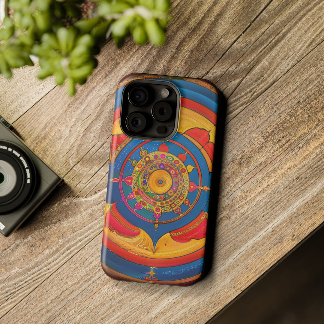 Vibrant Cosmic Spiral - MagSafe Tough Case