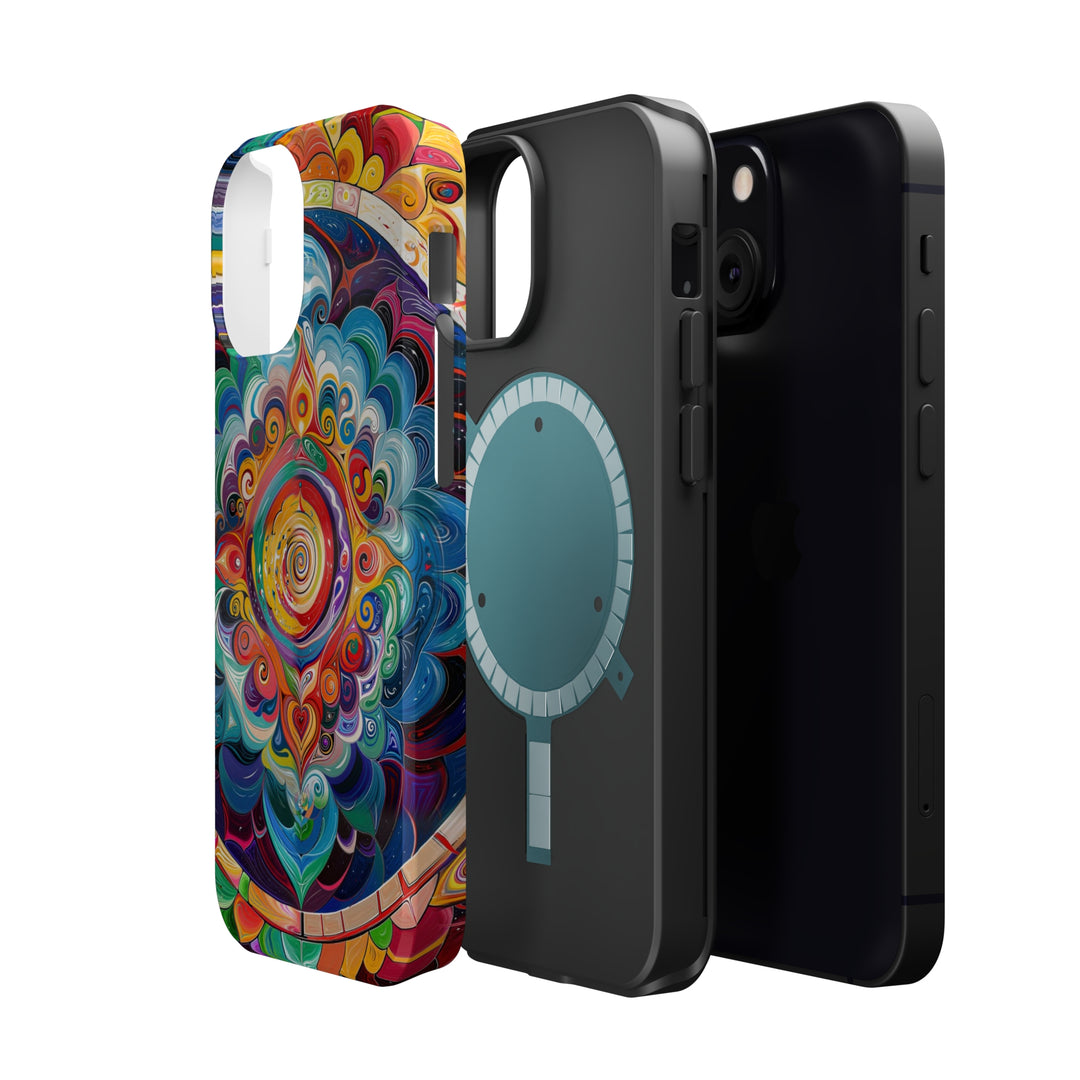 Vibrant Cosmic Mandala - MagSafe Tough Case