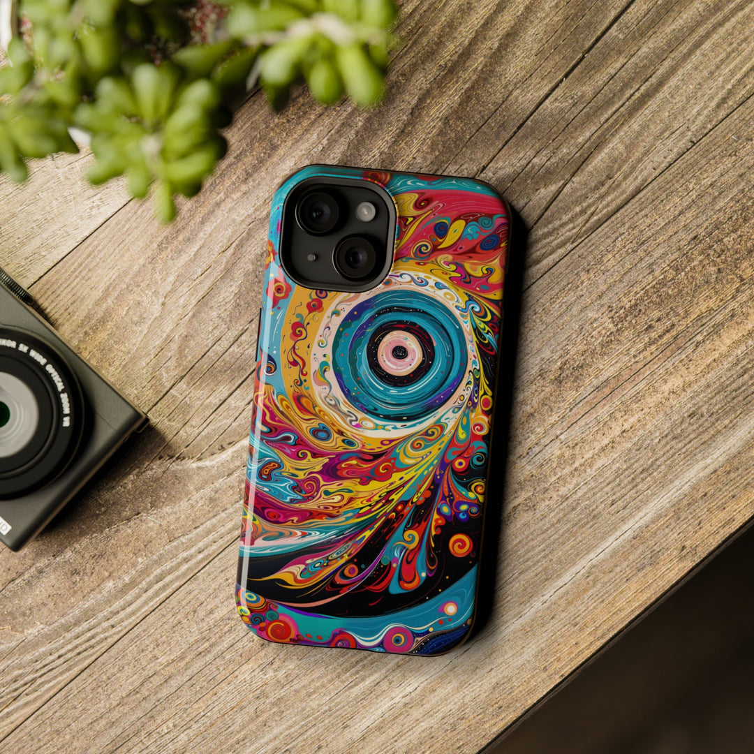 Vibrant Cosmic Swirl - MagSafe Tough Case