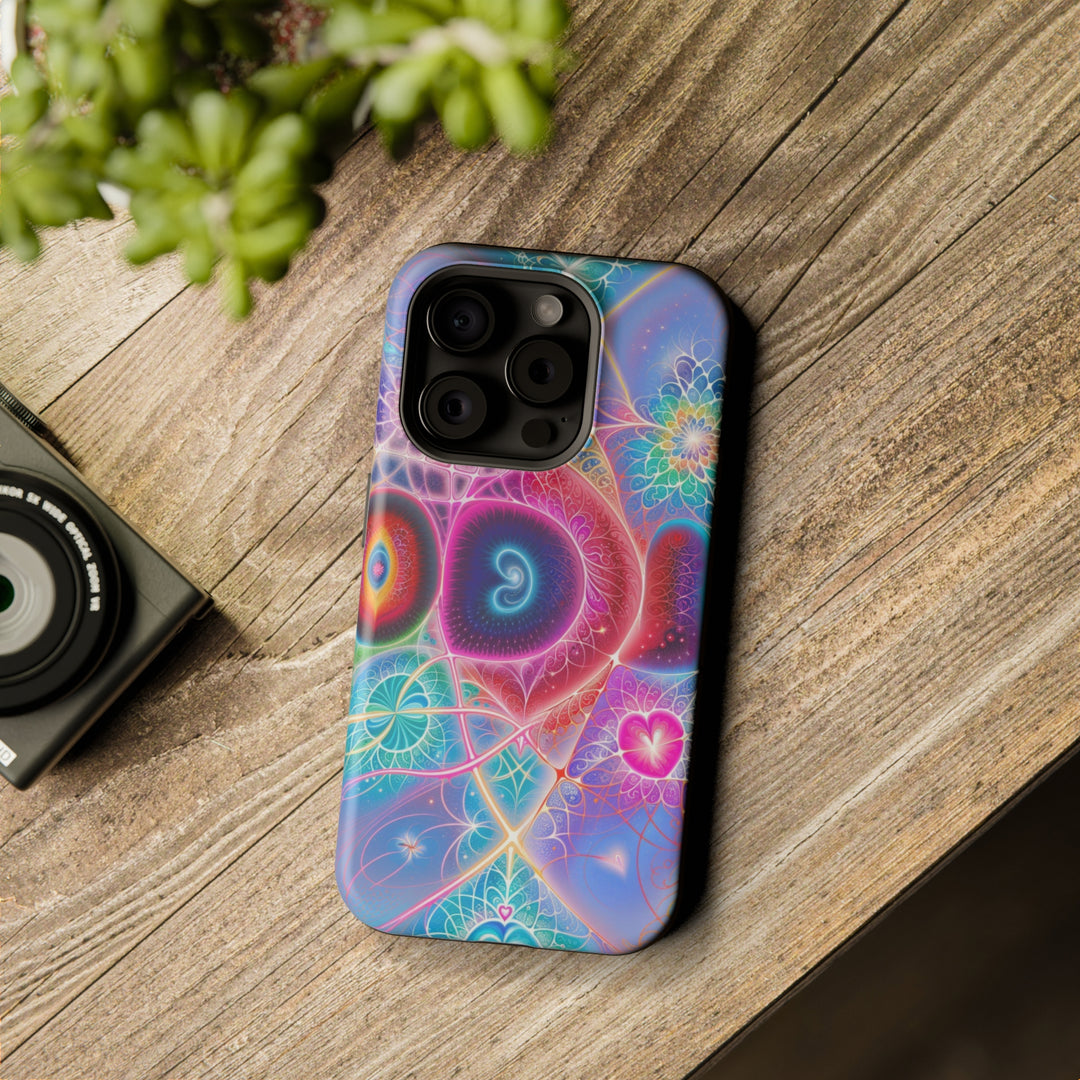 Vibrant Fractal Blossoms - MagSafe Tough Case