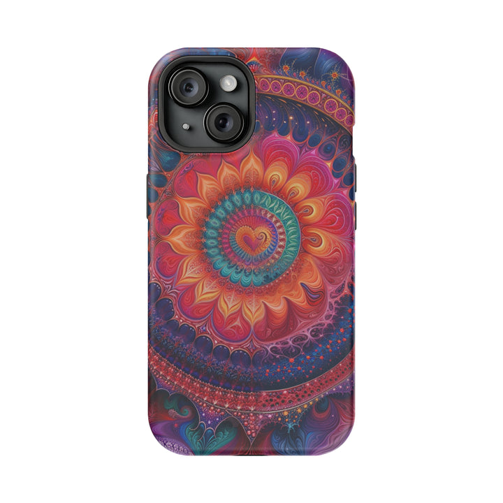 Vibrant Spiral Mandala - MagSafe Tough Case