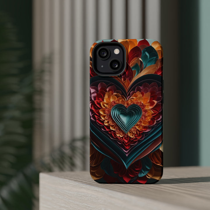 Multilayered Floral Heart - MagSafe Tough Case