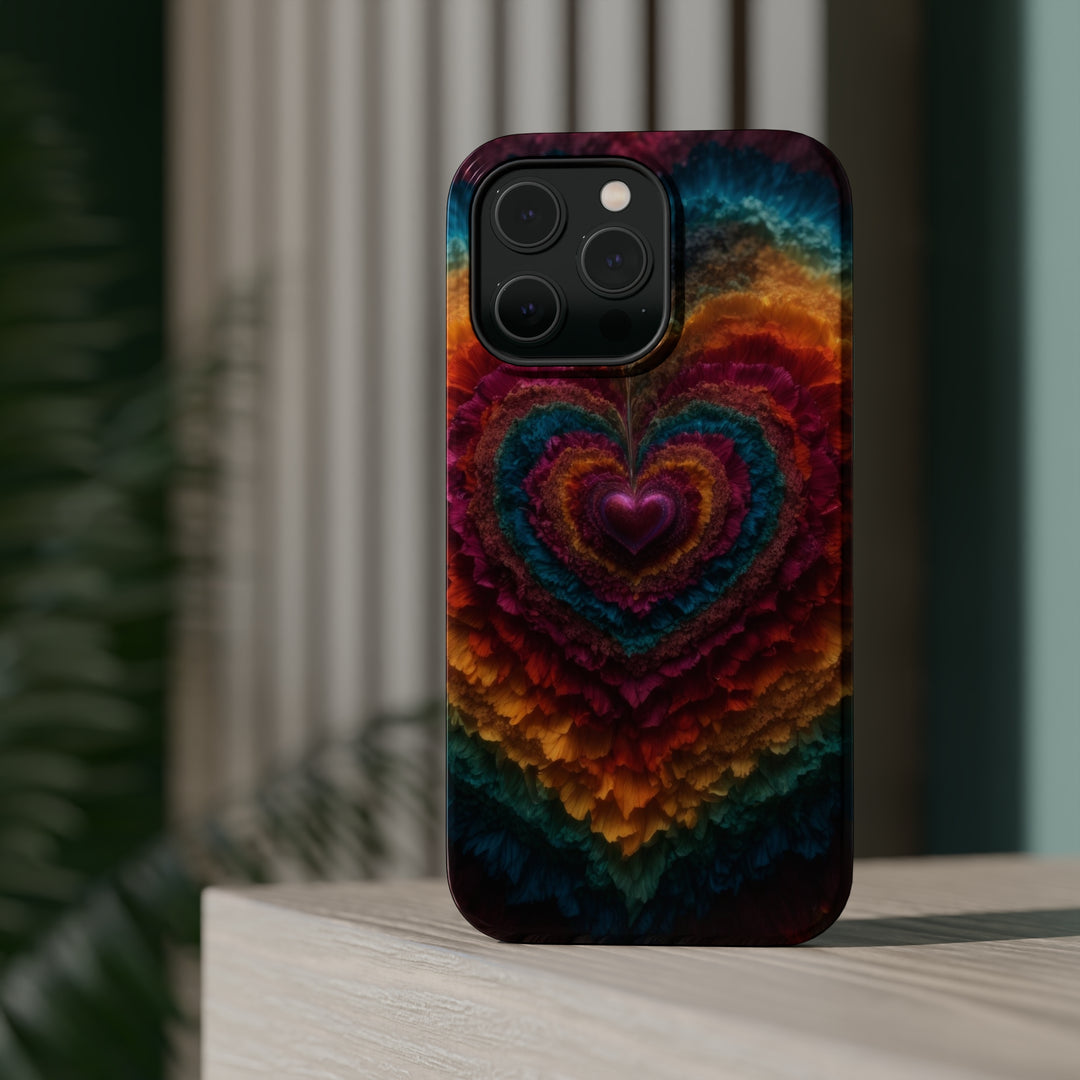 Vibrant Heart Layers - MagSafe Tough Case