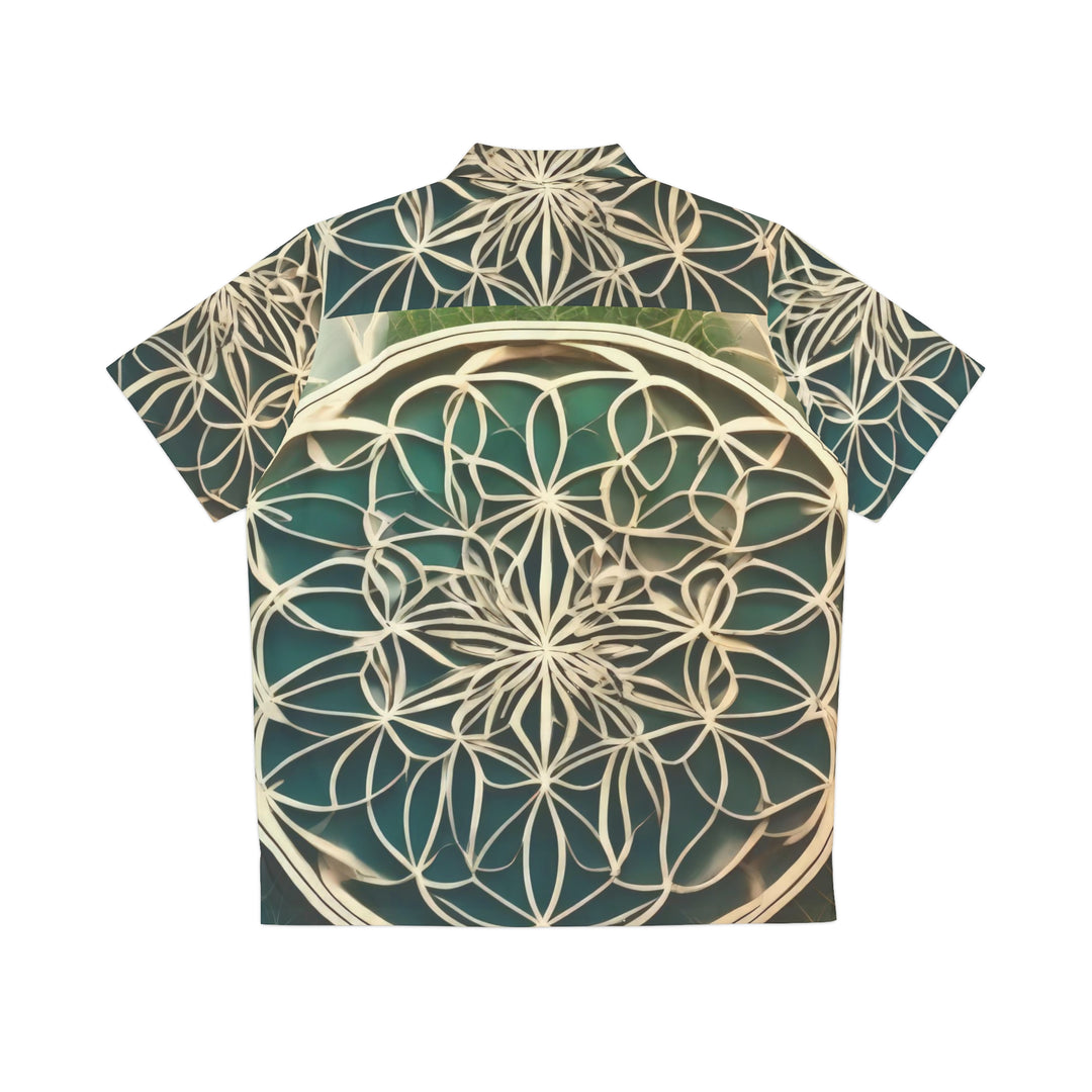 Circular Geometric Pattern - Men's Hawaiian Shirt