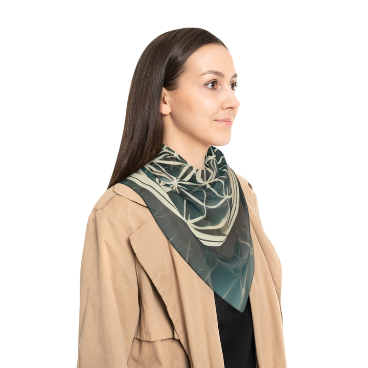 Circular Geometric Pattern - Poly Scarf