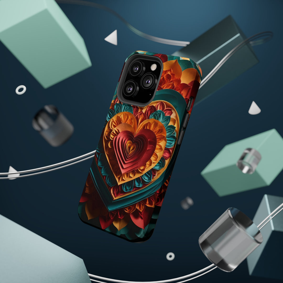 Vibrant Layered Heart - MagSafe Tough Case