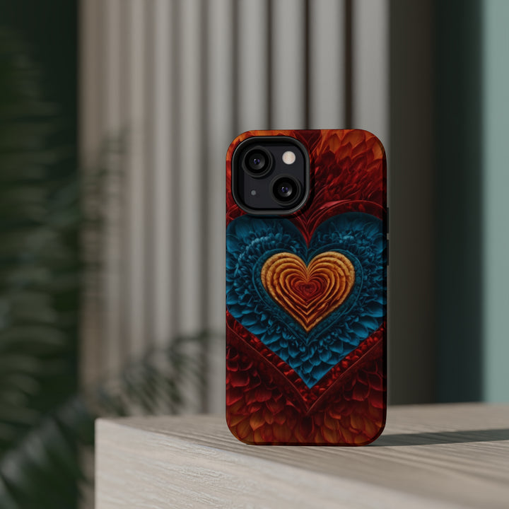 Vibrant Heart Layers - MagSafe Tough Case