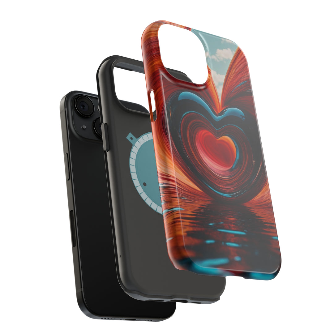 Swirling Heart Reflection - MagSafe Tough Case