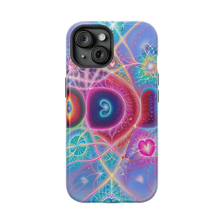 Vibrant Fractal Blossoms - MagSafe Tough Case