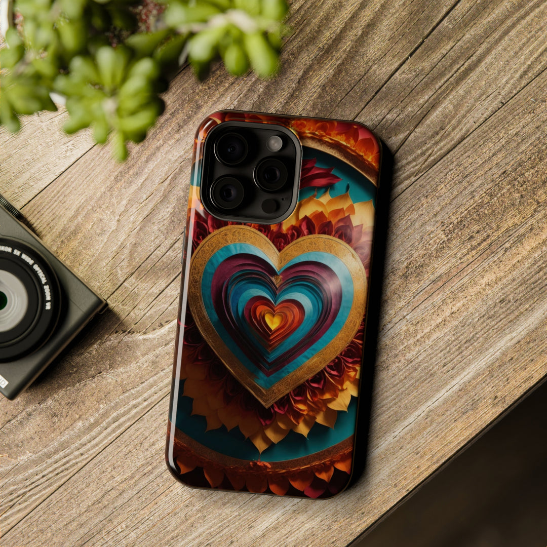 Vibrant Layered Heart - MagSafe Tough Case