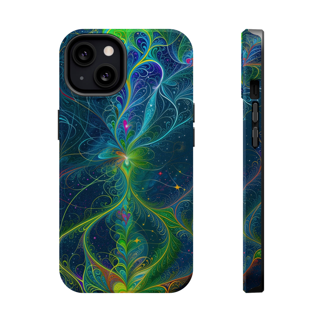 Vibrant Fractal Blossom - MagSafe Tough Case