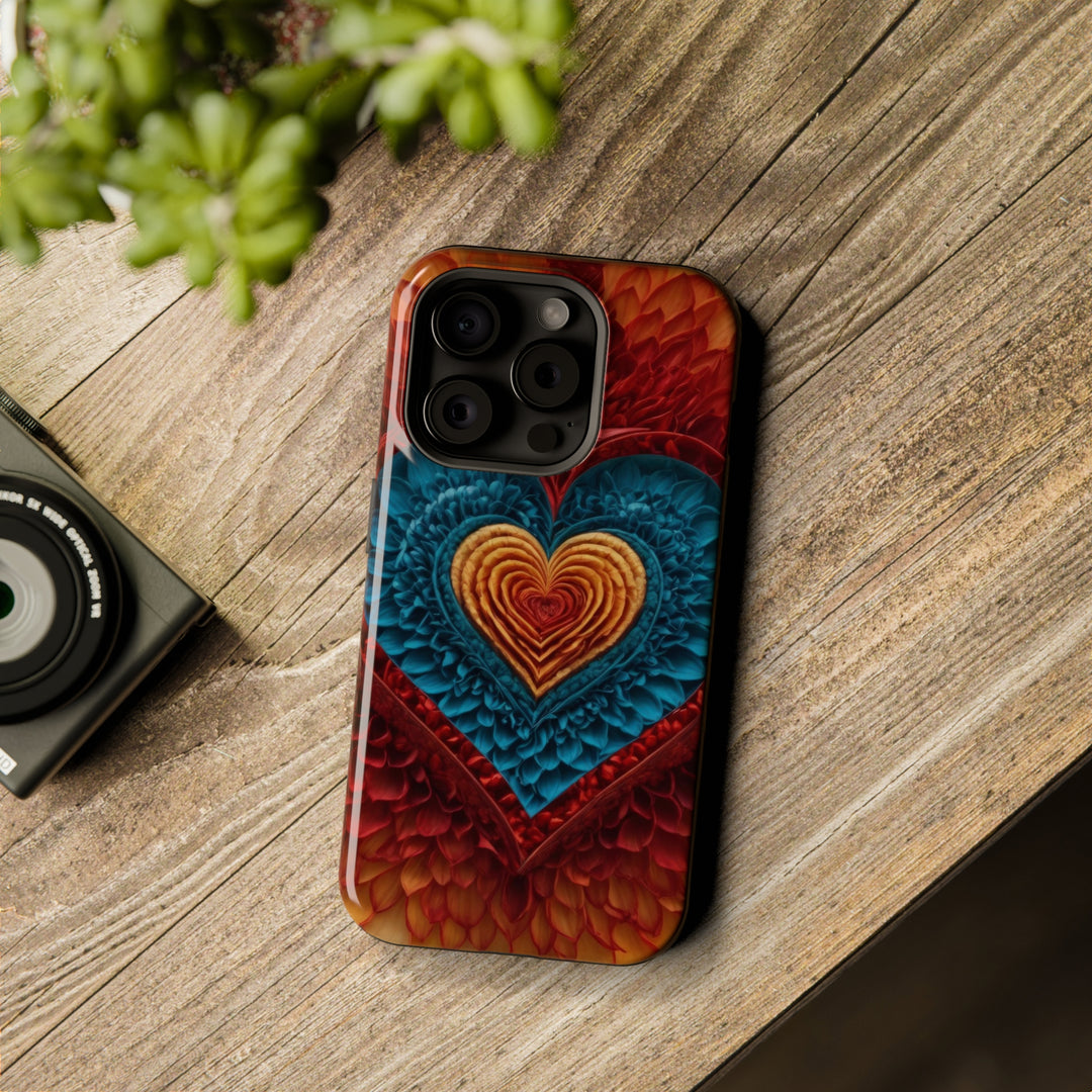 Vibrant Heart Layers - MagSafe Tough Case