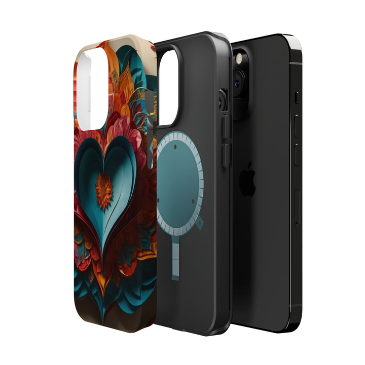 Colorful Heart Blossoms - MagSafe Tough Case