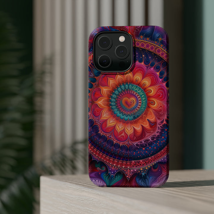 Vibrant Spiral Mandala - MagSafe Tough Case