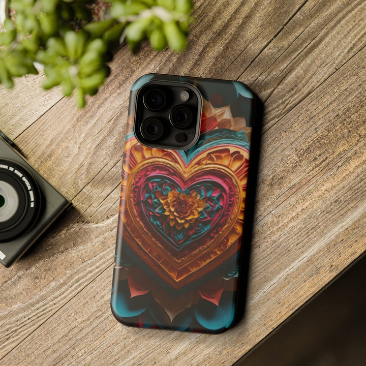 Vibrant Heart Bloom - MagSafe Tough Case