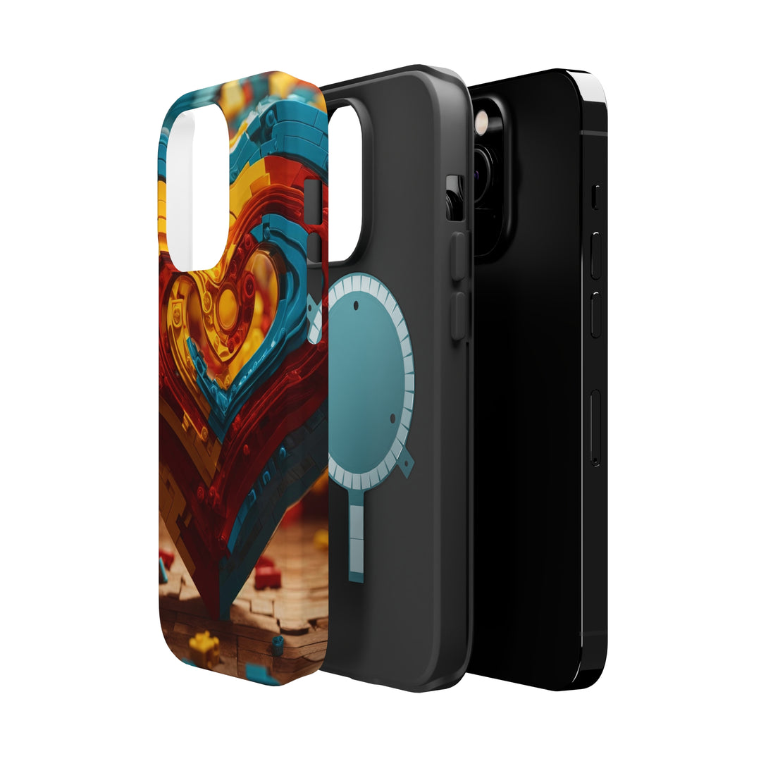Colorful Heart Construction - MagSafe Tough Case