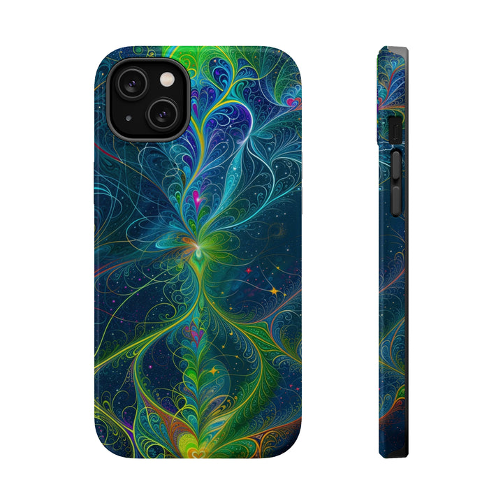 Vibrant Fractal Blossom - MagSafe Tough Case