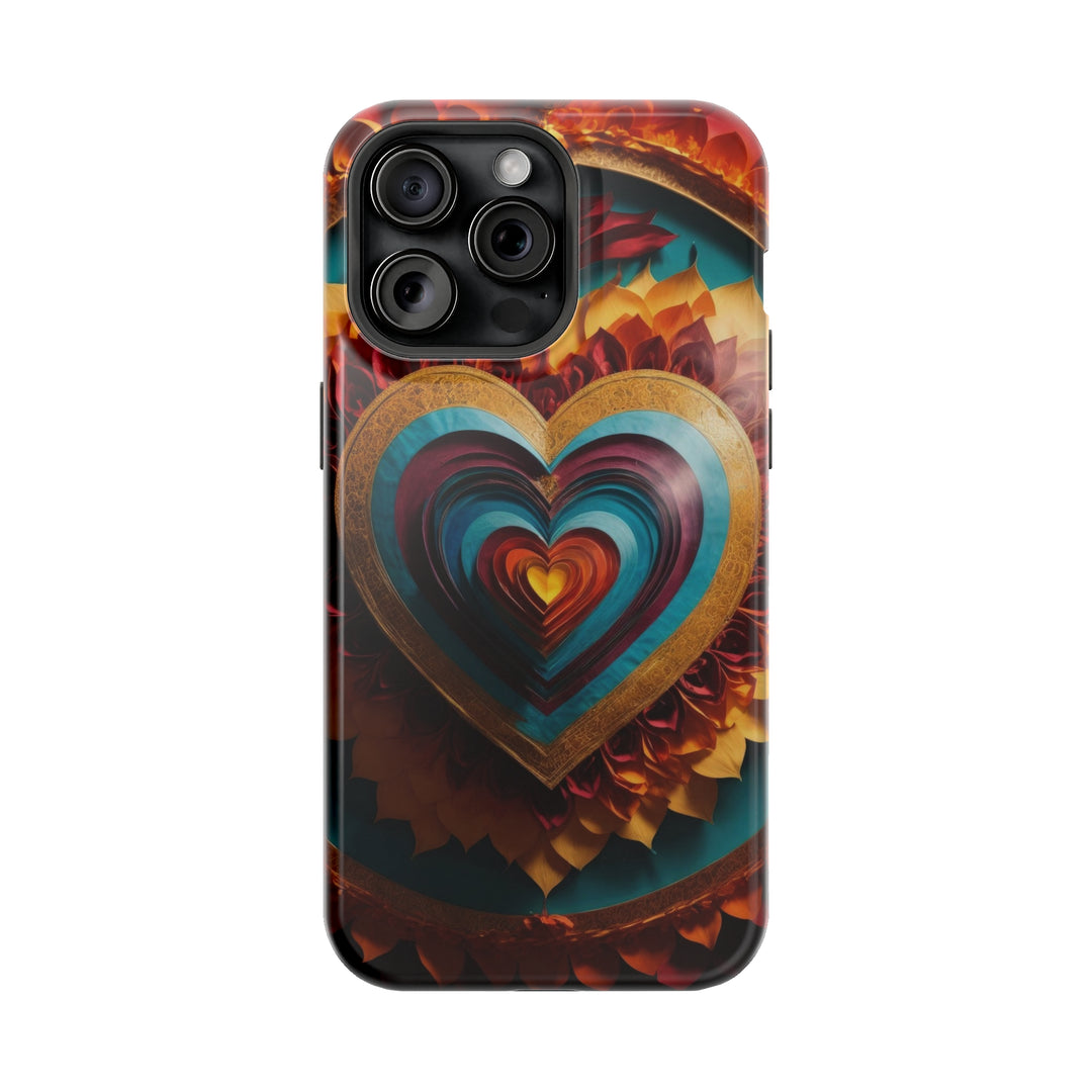 Vibrant Layered Heart - MagSafe Tough Case