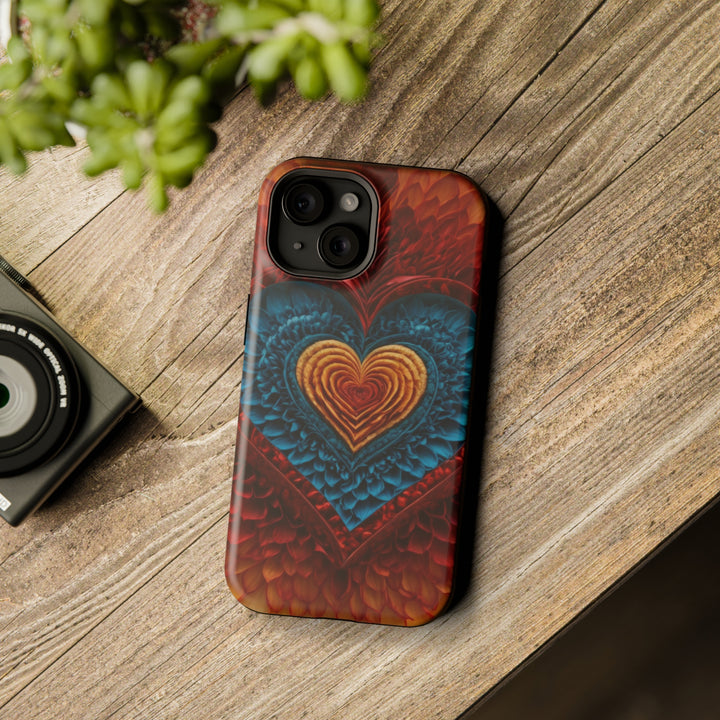 Vibrant Heart Layers - MagSafe Tough Case