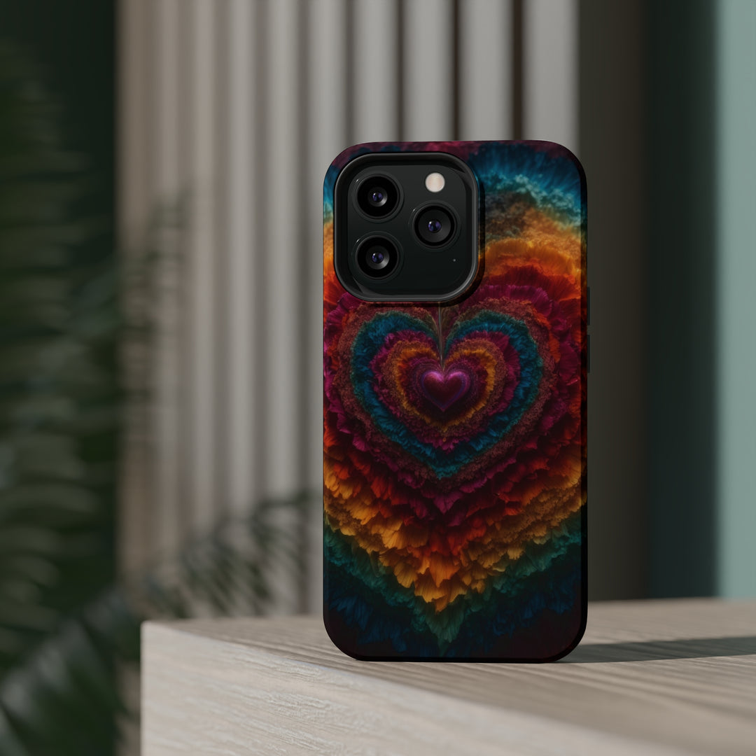 Vibrant Heart Layers - MagSafe Tough Case