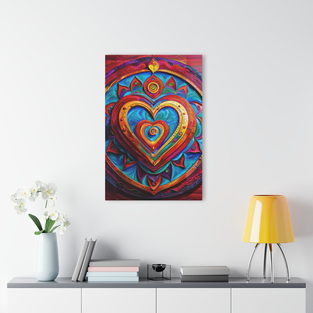 Vibrant Love Spiral - Acrylic Prints (French Cleat Hanging)