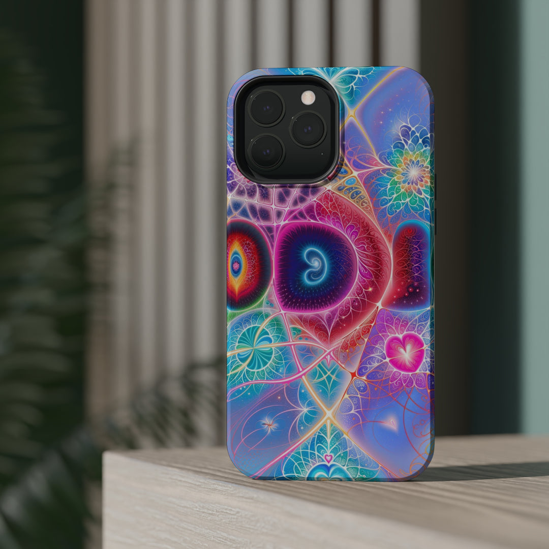 Vibrant Fractal Blossoms - MagSafe Tough Case