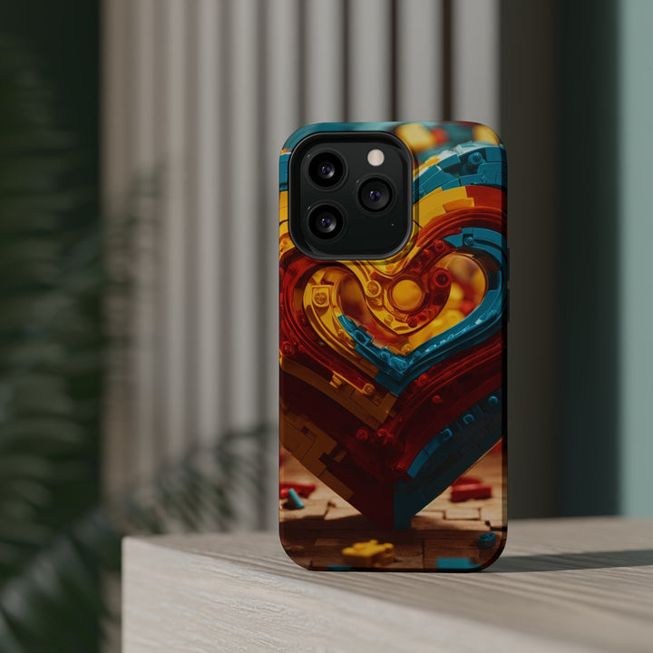 Colorful Heart Construction - MagSafe Tough Case