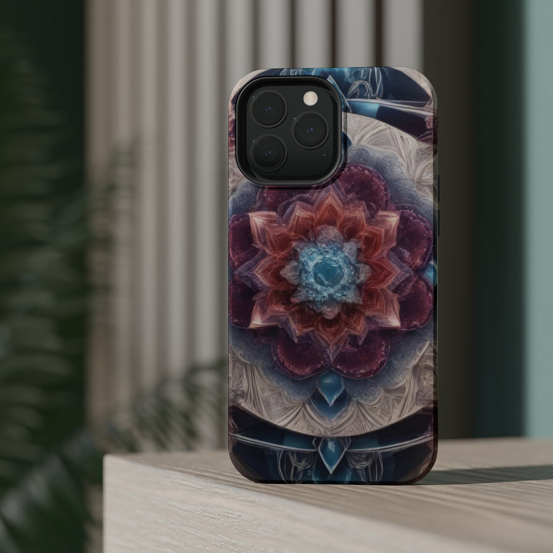 Symmetrical Crystal Bloom - MagSafe Tough Case