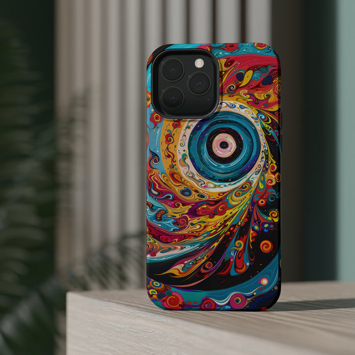 Vibrant Cosmic Swirl - MagSafe Tough Case