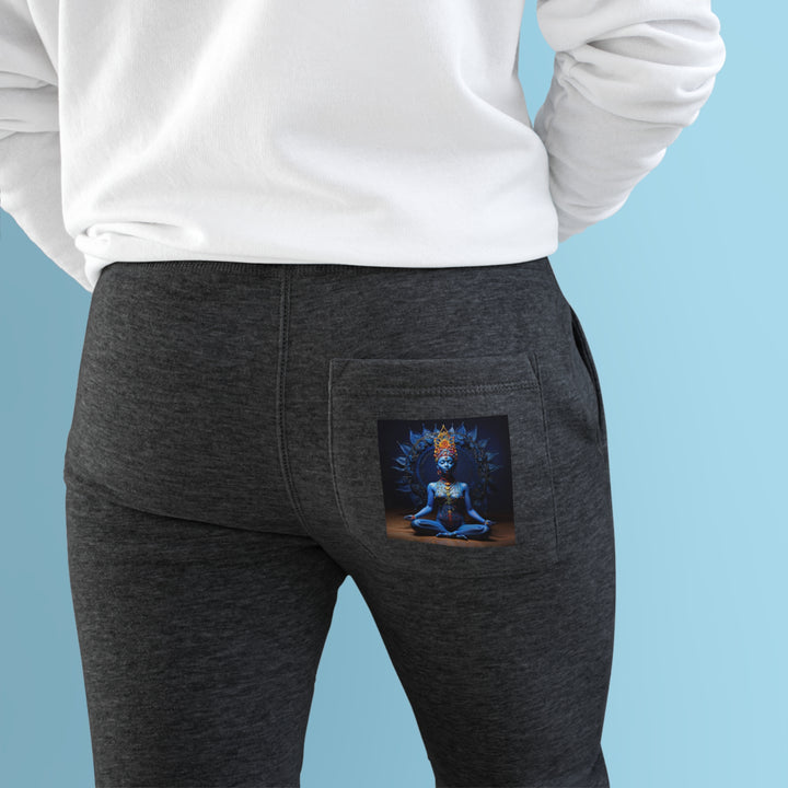 Mystical Blue Harmony - Premium Fleece Joggers