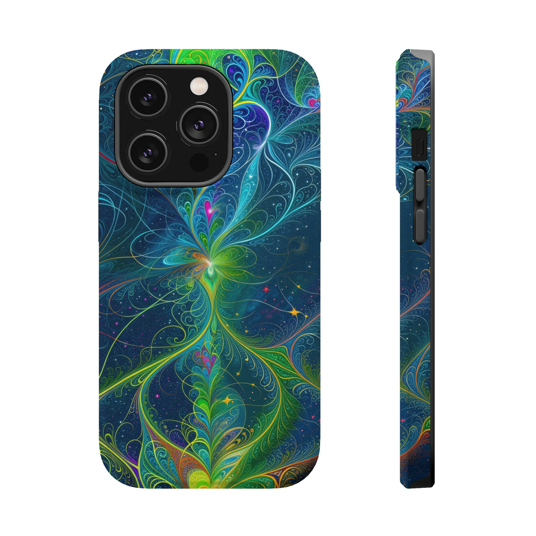 Vibrant Fractal Blossom - MagSafe Tough Case