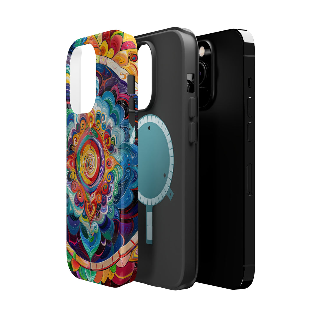 Vibrant Cosmic Mandala - MagSafe Tough Case