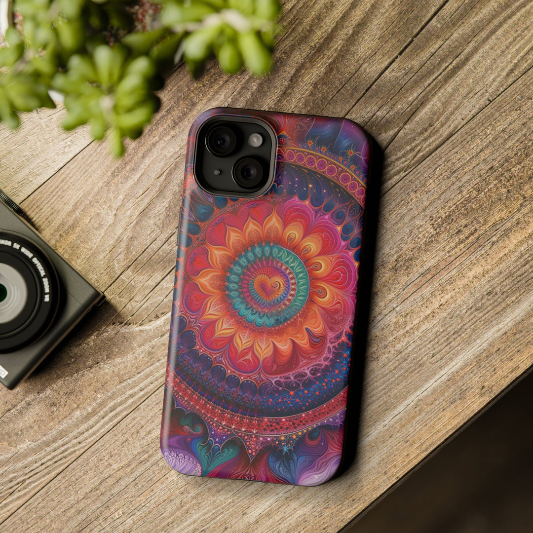 Vibrant Spiral Mandala - MagSafe Tough Case