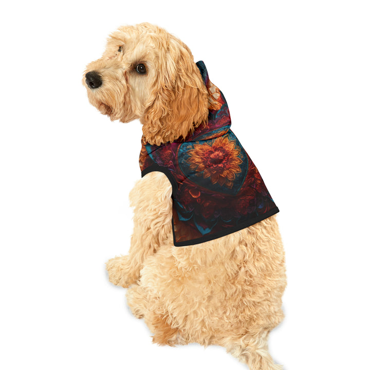 Radiant Floral Mandala - Pet Hoodie