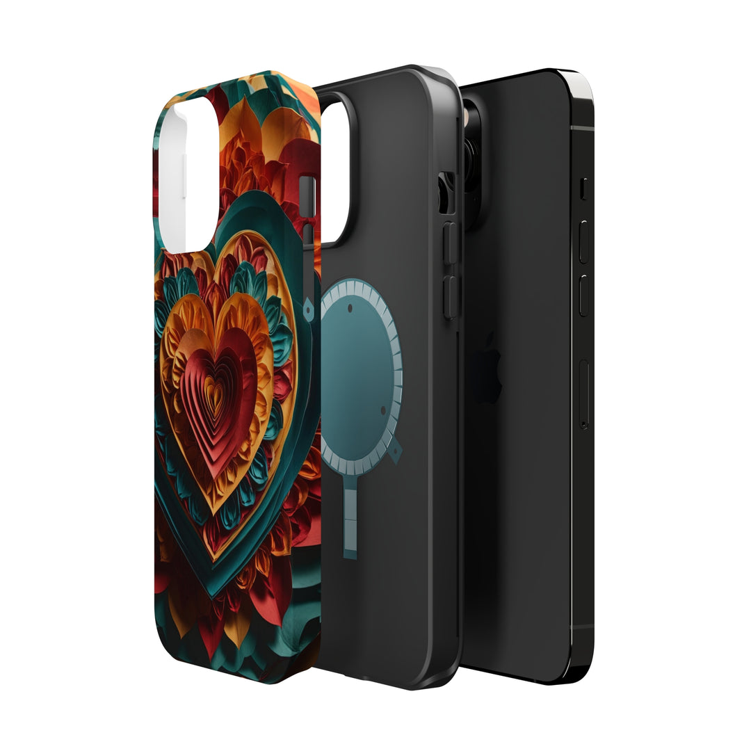 Vibrant Layered Heart - MagSafe Tough Case