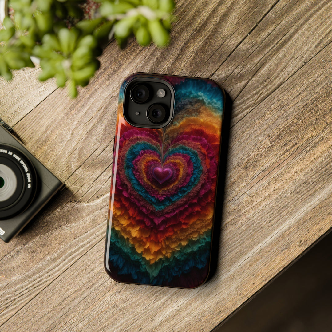 Vibrant Heart Layers - MagSafe Tough Case