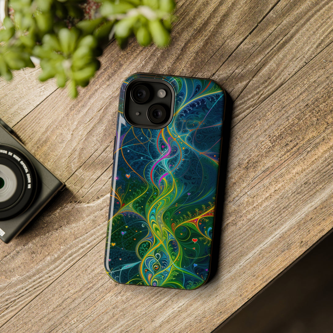 Vibrant Ethereal Swirls - MagSafe Tough Case