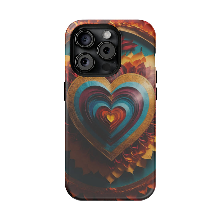 Vibrant Layered Heart - MagSafe Tough Case