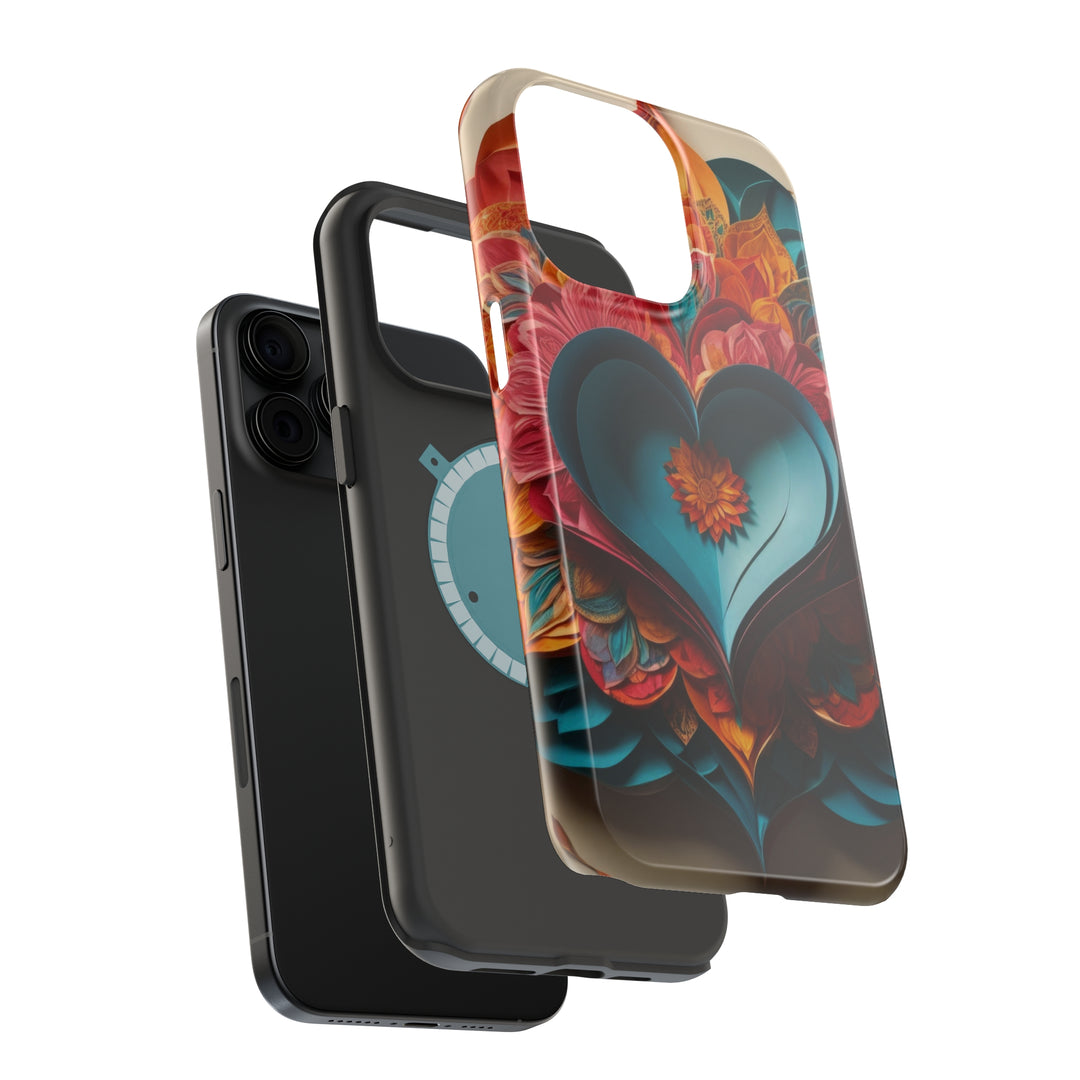 Colorful Heart Blossoms - MagSafe Tough Case