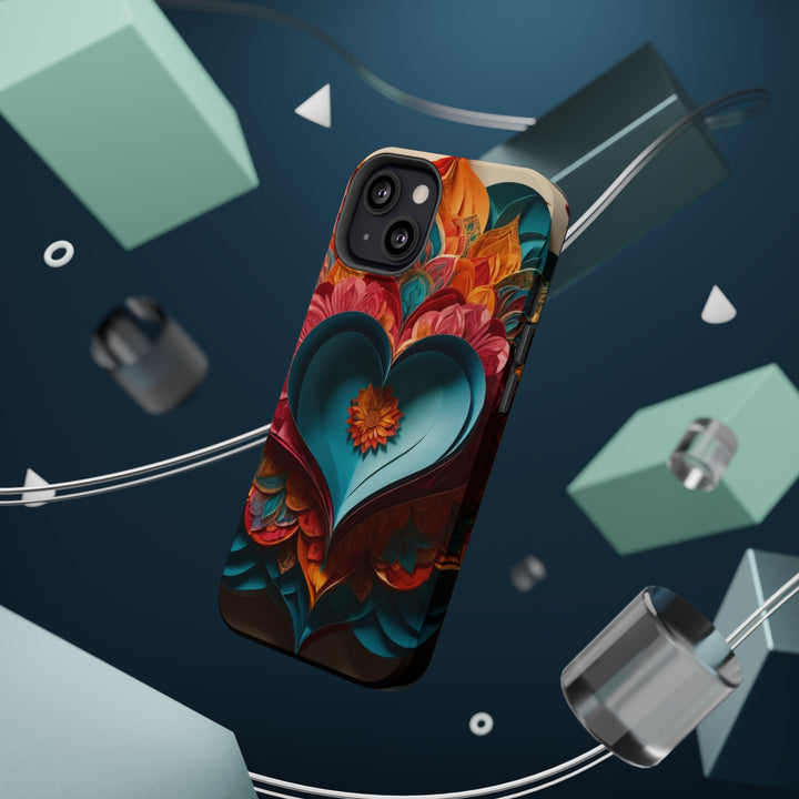 Colorful Heart Blossoms - MagSafe Tough Case