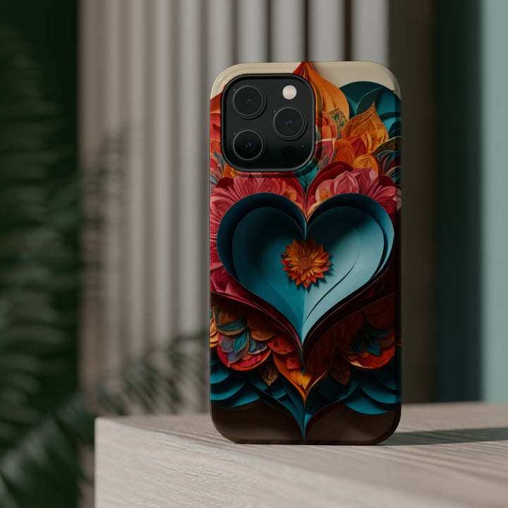 Colorful Heart Blossoms - MagSafe Tough Case
