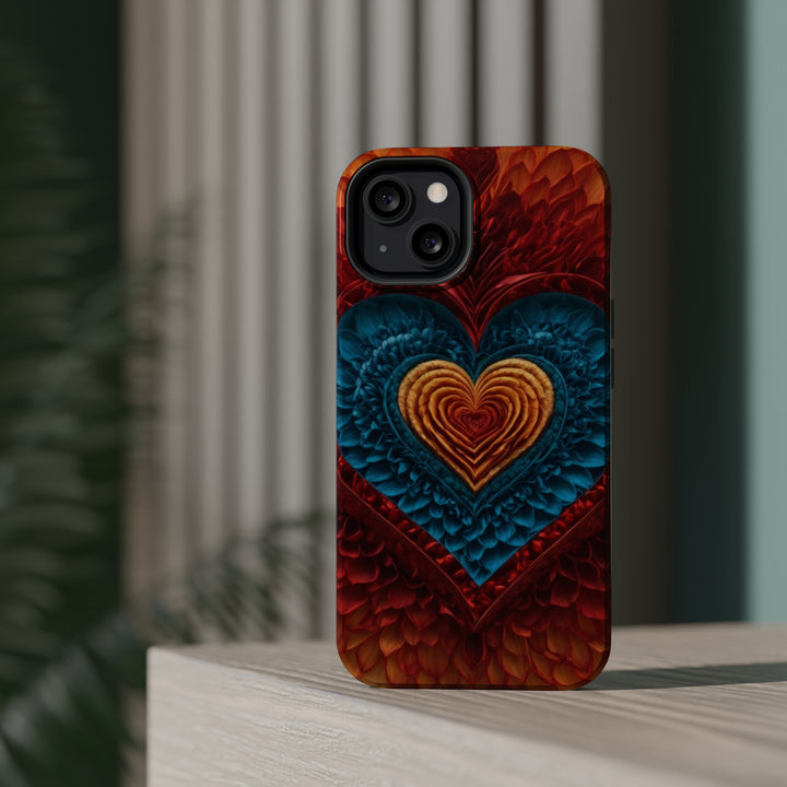 Vibrant Heart Layers - MagSafe Tough Case