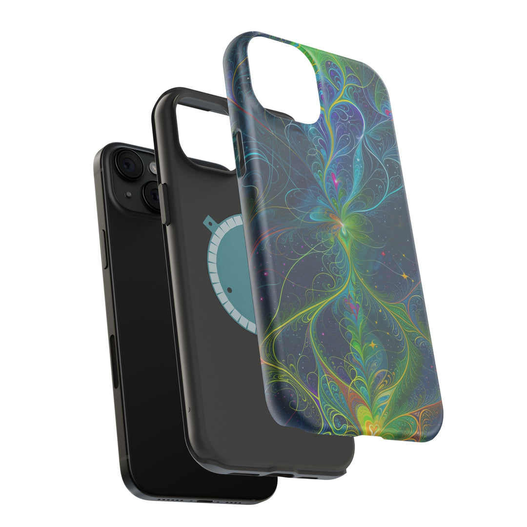 Vibrant Fractal Blossom - MagSafe Tough Case