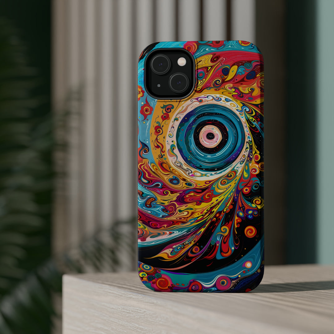 Vibrant Cosmic Swirl - MagSafe Tough Case