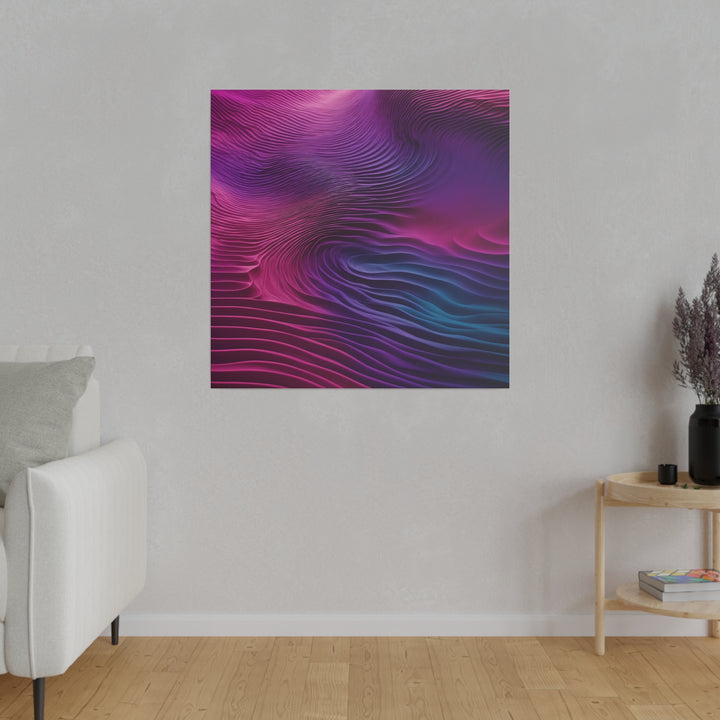 Vibrant Fluid Dynamics - Matte Canvas