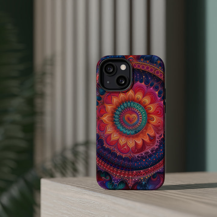 Vibrant Spiral Mandala - MagSafe Tough Case