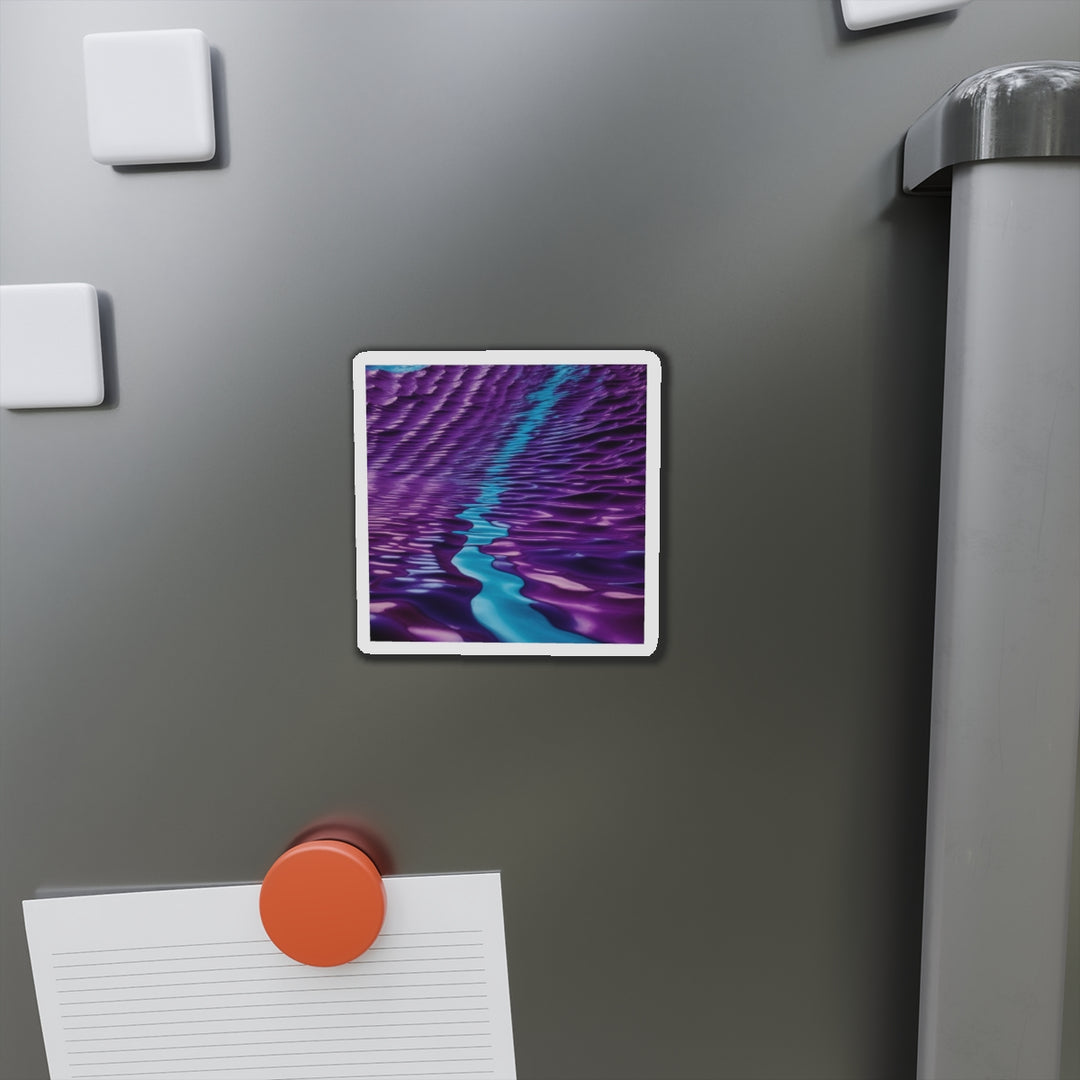 Amethyst Waves Illusion - Die-cut Magnet