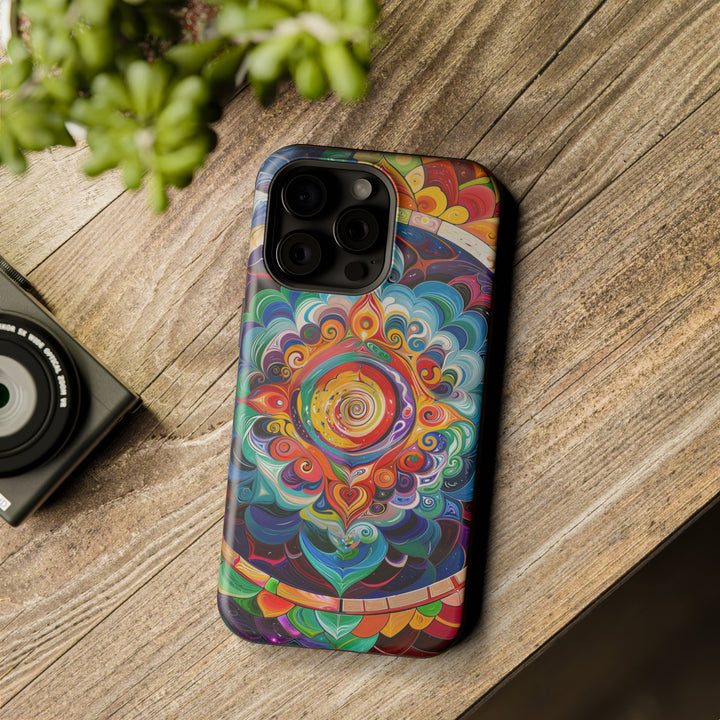 Vibrant Cosmic Mandala - MagSafe Tough Case