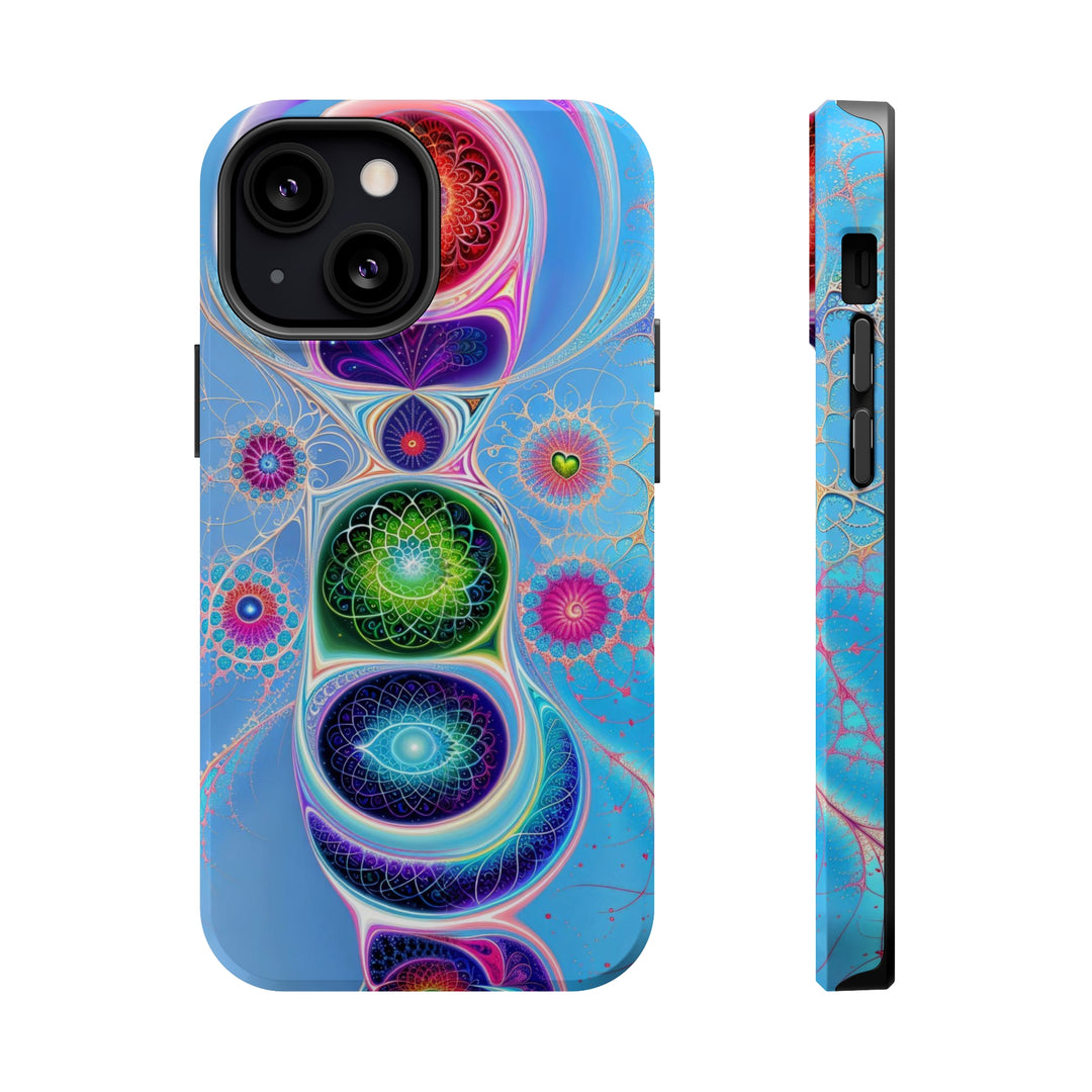 Vibrant Fractal Blossoms - MagSafe Tough Case